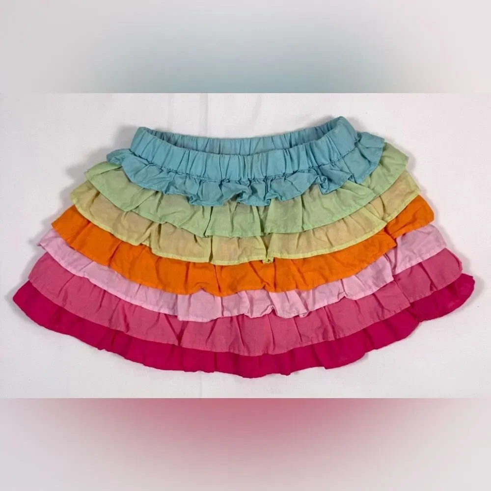 VINTAGE GYMBOREE Baby Ruffle Skirt Size 6-12 Months Spring Vacation Tiered Skirt